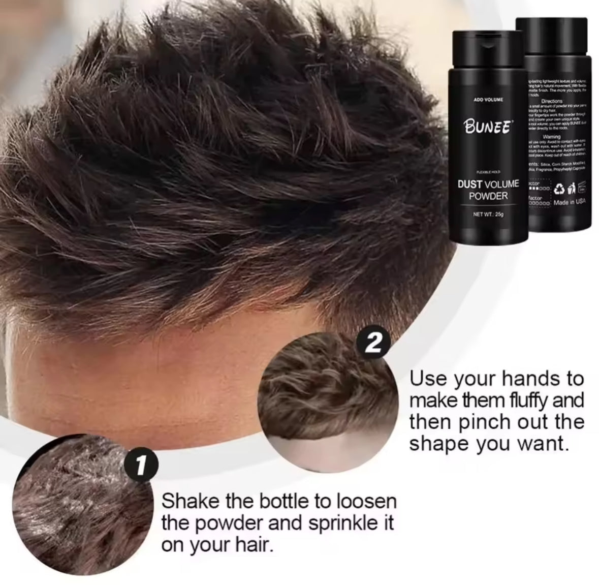 Hair styling powder