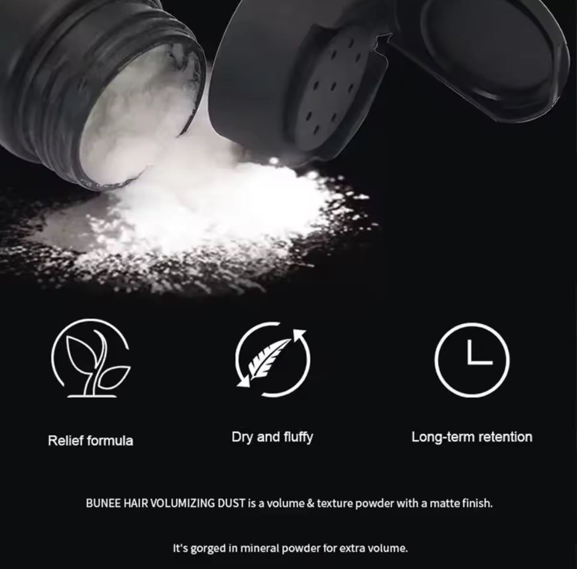 Hair styling powder